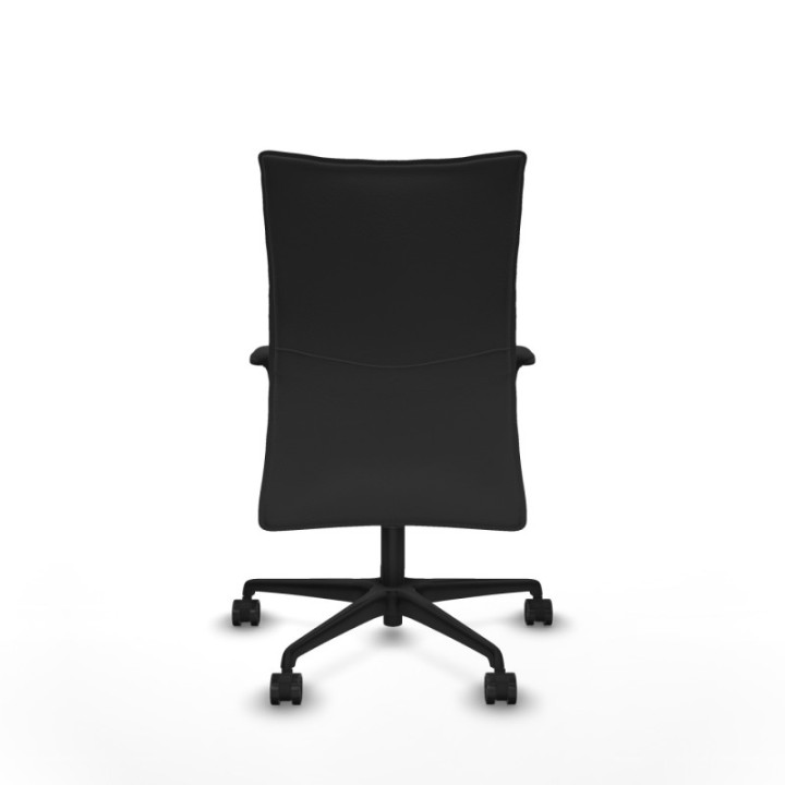 Albacete confidente XL sincro similpiel gris oscuro brazos 1D cromados base nailon ruedas 65 mm nailon