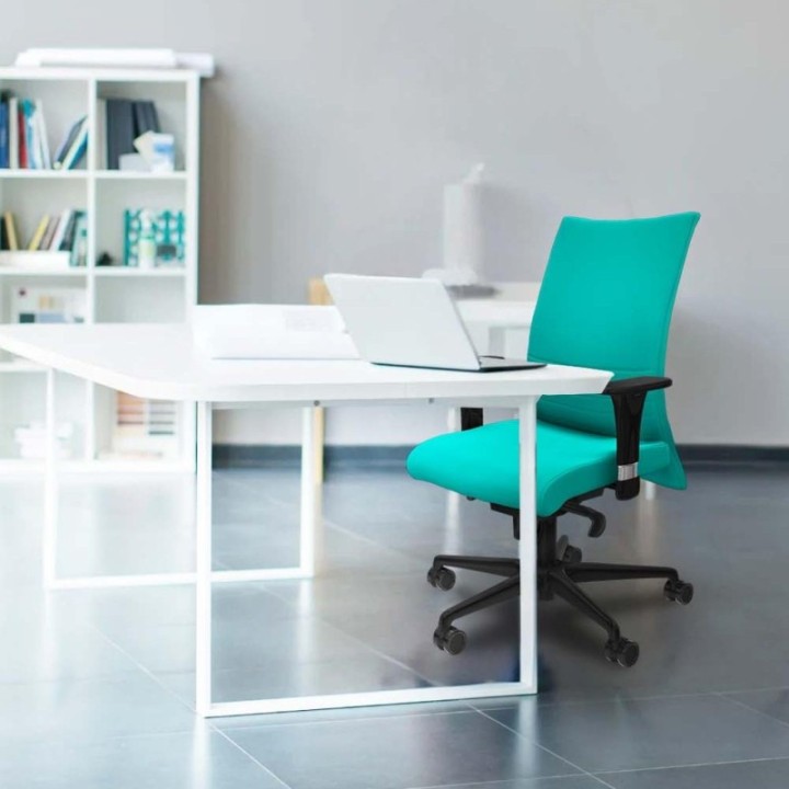 Albacete confidente XL sincro similpiel morado brazos 1D cromados base nailon ruedas 65 mm nailon