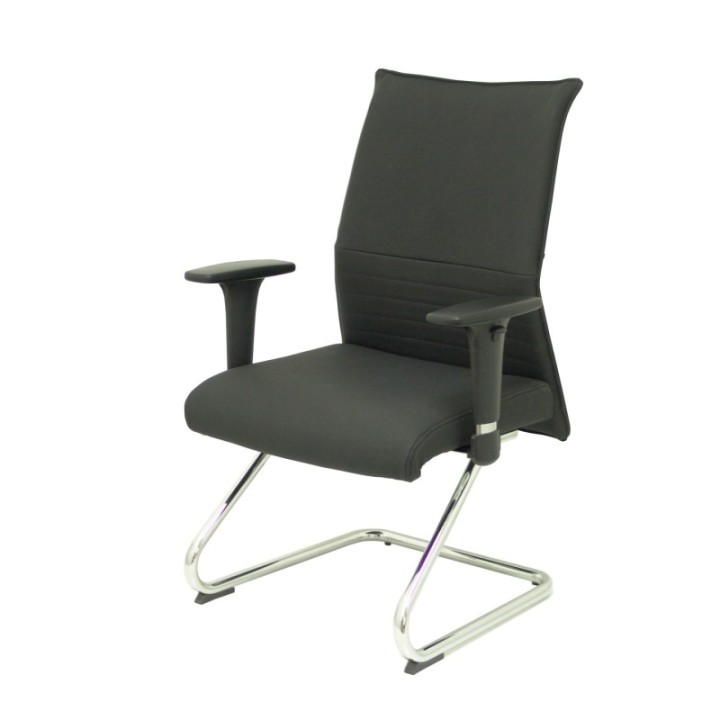 Sillón Albacete confidente patín piel negro