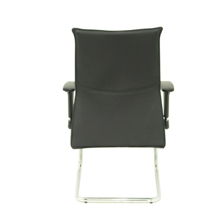 Sillón Albacete confidente patín piel negro