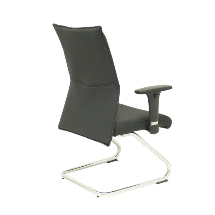 Sillón Albacete confidente patín piel negro