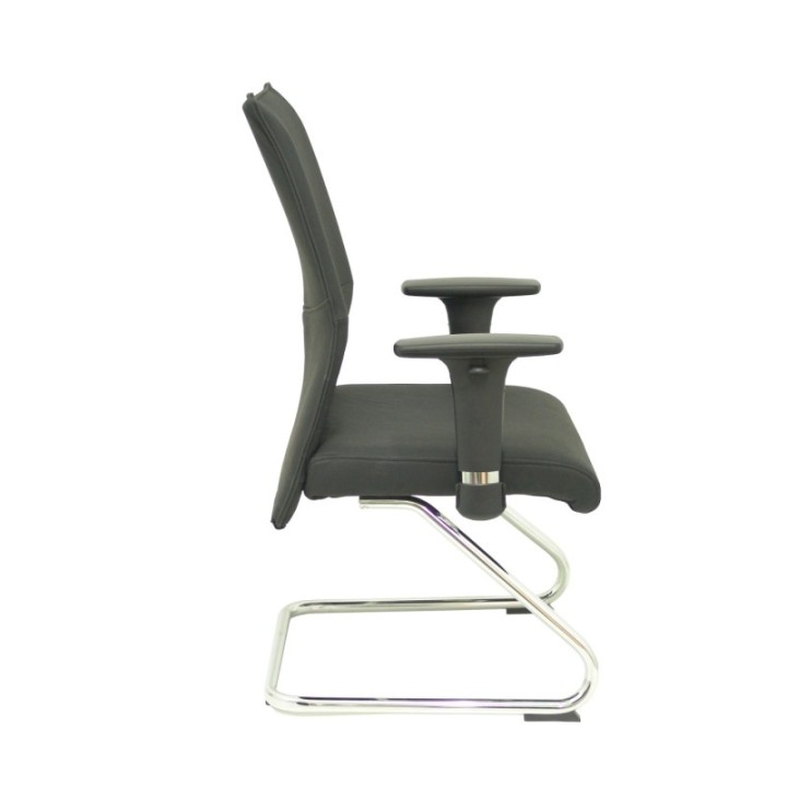 Sillón Albacete confidente patín piel negro