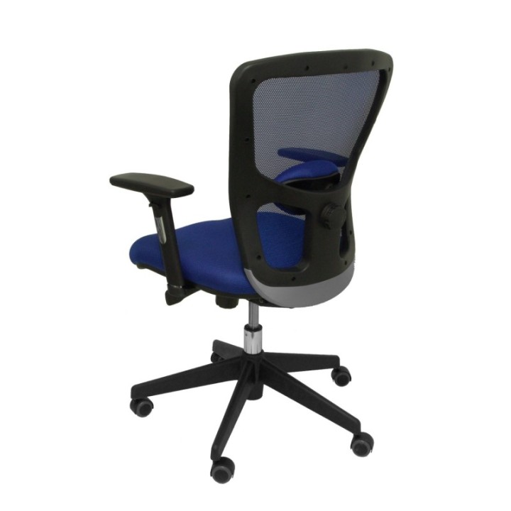Silla Pozuelo respaldo malla azul asiento 3D azul