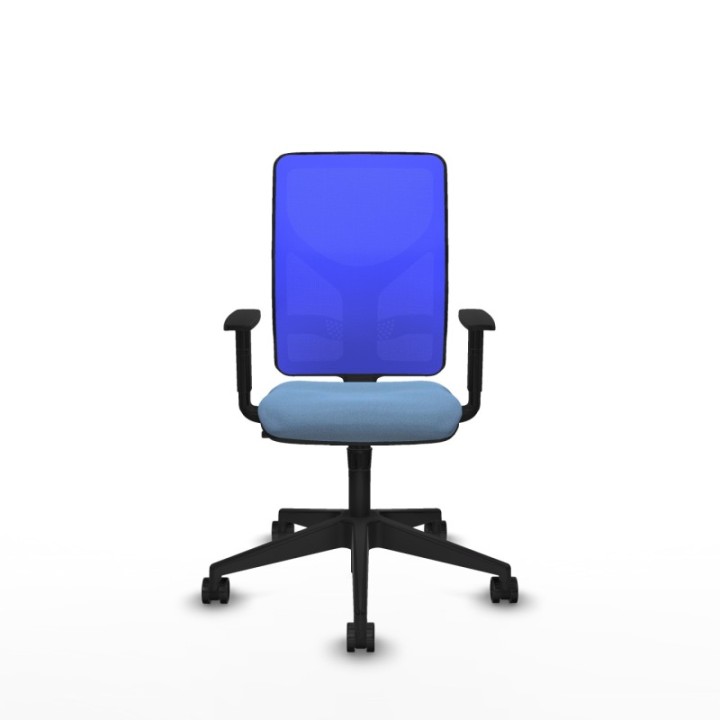 Motilla sincro malla azul bali azul cielo brazos 1D base piramidal  ruedas 65mm nailon