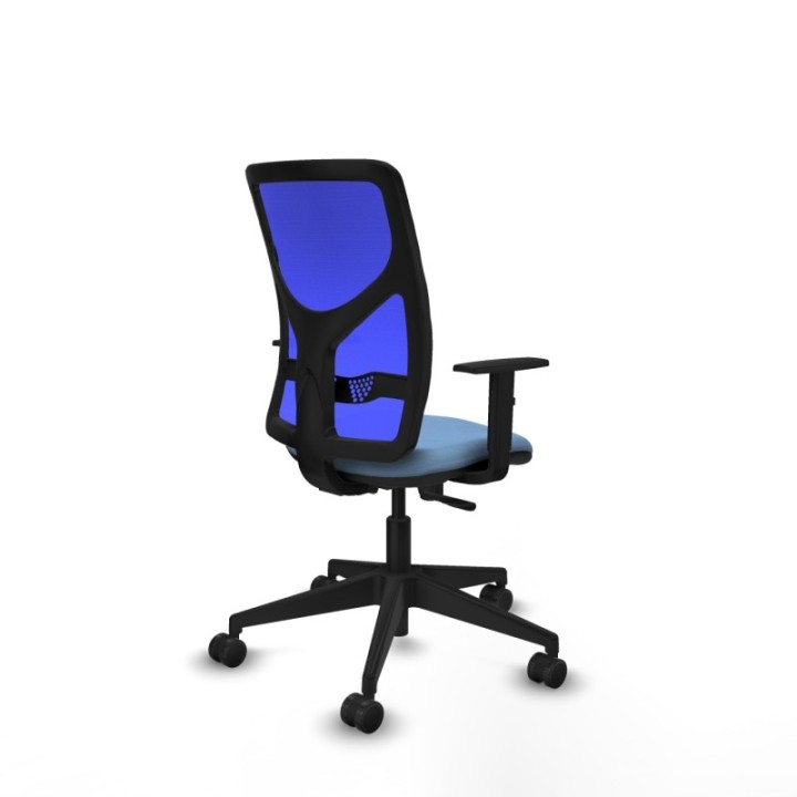 Motilla sincro malla azul bali azul cielo brazos 1D base piramidal  ruedas 65mm nailon