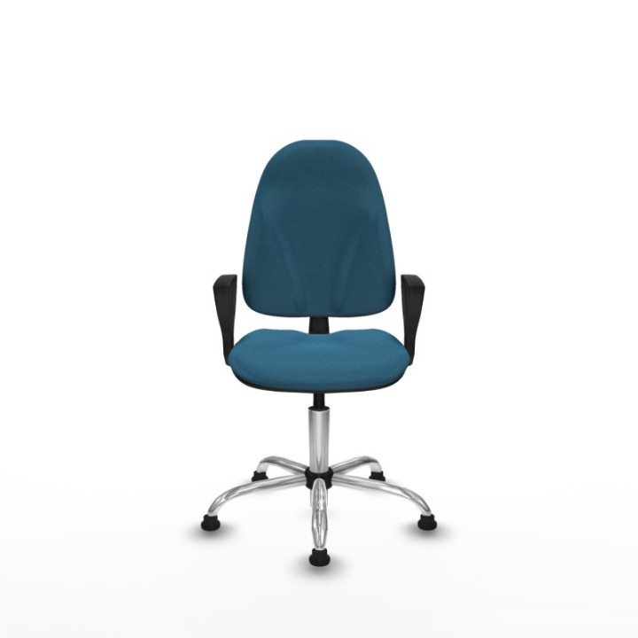 Algarra CP bali verde petroleo brazos fijos base cromada topes