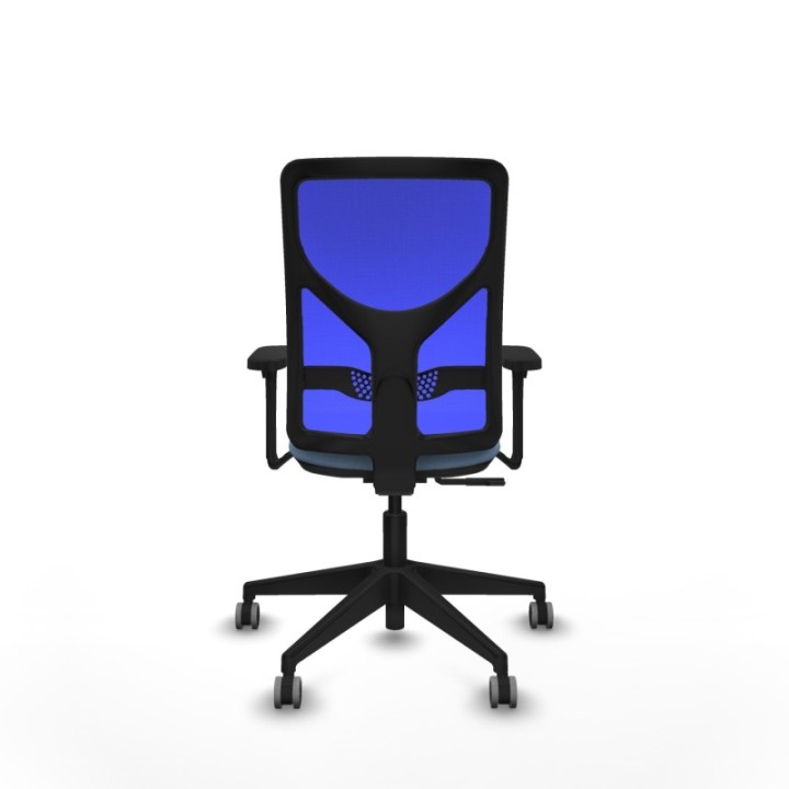 Motilla sincro malla azul bali azul cielo brazos 3D base piramidal  ruedas 65mm engomadas