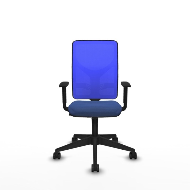 Motilla sincro malla azul bali azul marino brazos 1D base piramidal  ruedas 65mm nailon