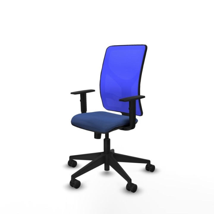 Motilla sincro malla azul bali azul marino brazos 1D base piramidal  ruedas 65mm nailon