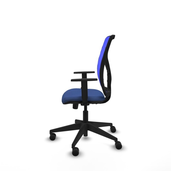 Motilla sincro malla azul bali azul marino brazos 1D base piramidal  ruedas 65mm nailon