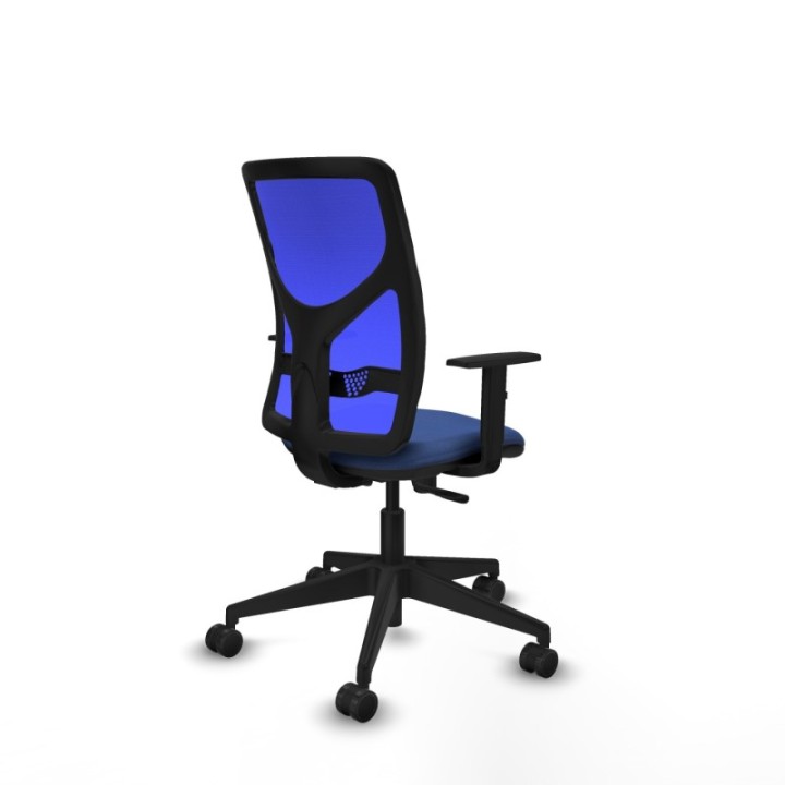 Motilla sincro malla azul bali azul marino brazos 1D base piramidal  ruedas 65mm nailon