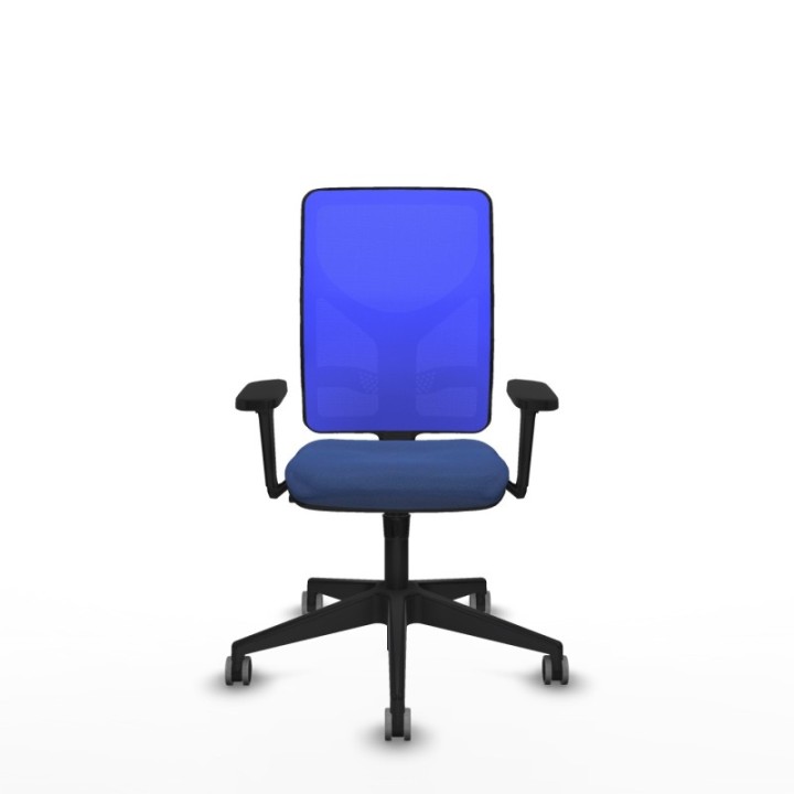 Motilla sincro malla azul bali azul marino brazos 3D base piramidal  ruedas 65mm engomadas