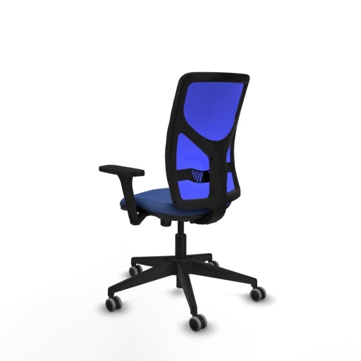 Motilla sincro malla azul bali azul marino brazos 3D base piramidal  ruedas 65mm engomadas