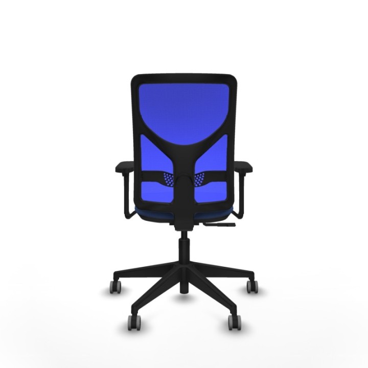 Motilla sincro malla azul bali azul marino brazos 3D base piramidal  ruedas 65mm engomadas