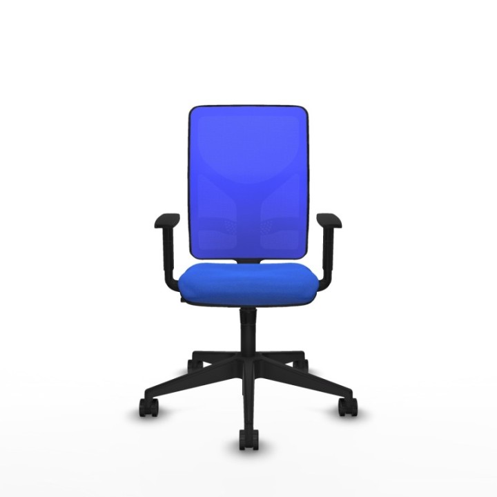 Motilla sincro malla azul bali azul brazos 1D base piramidal  ruedas 65mm nailon