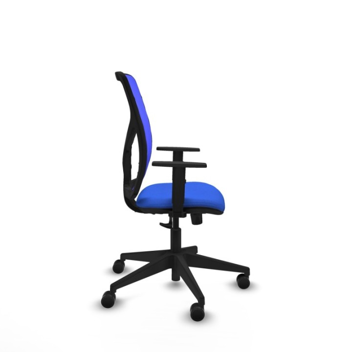 Motilla sincro malla azul bali azul brazos 1D base piramidal  ruedas 65mm nailon