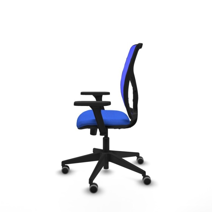 Motilla sincro malla azul bali azul brazos 3D base piramidal  ruedas 65mm engomadas