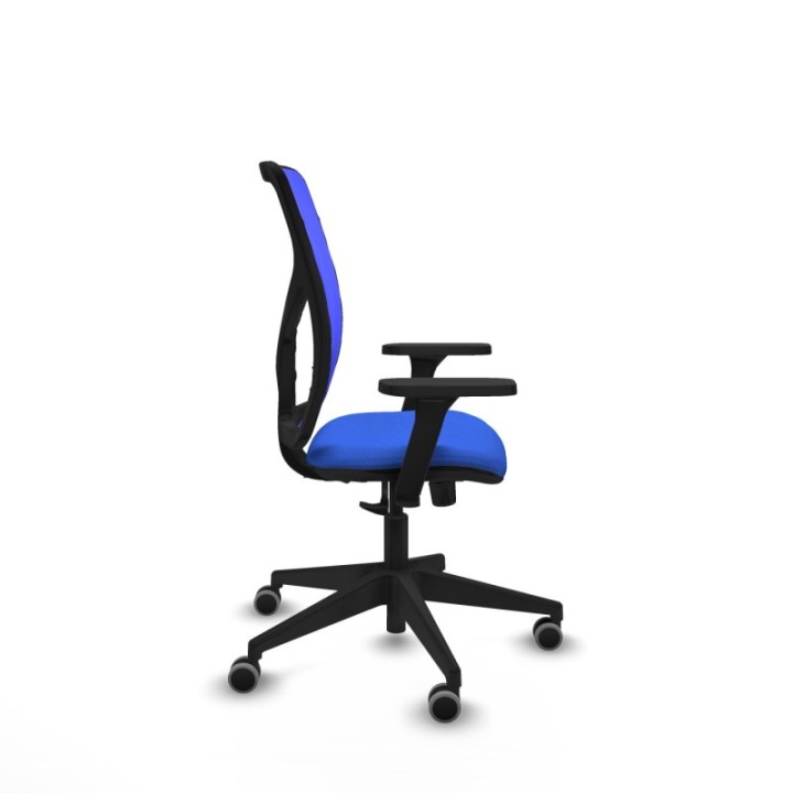 Motilla sincro malla azul bali azul brazos 3D base piramidal  ruedas 65mm engomadas