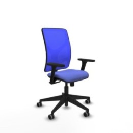 Motilla sincro malla azul bali azul claro brazos 3D base piramidal  ruedas 65mm engomadas