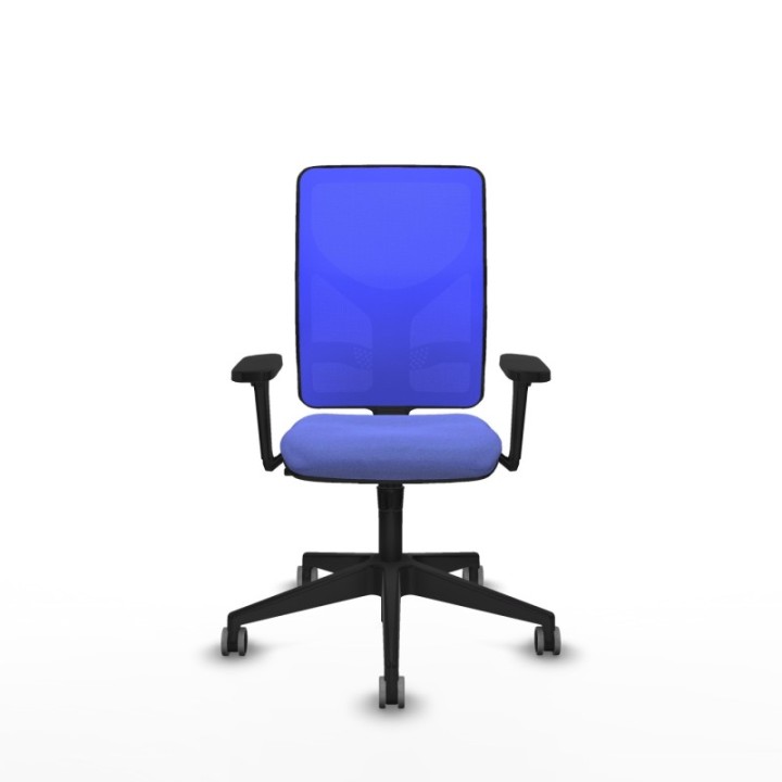 Motilla sincro malla azul bali azul claro brazos 3D base piramidal  ruedas 65mm engomadas