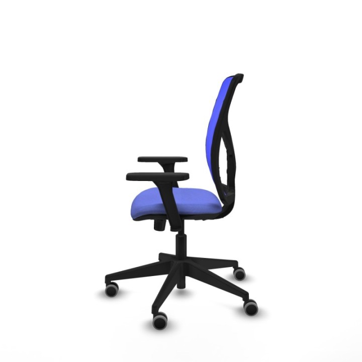 Motilla sincro malla azul bali azul claro brazos 3D base piramidal  ruedas 65mm engomadas