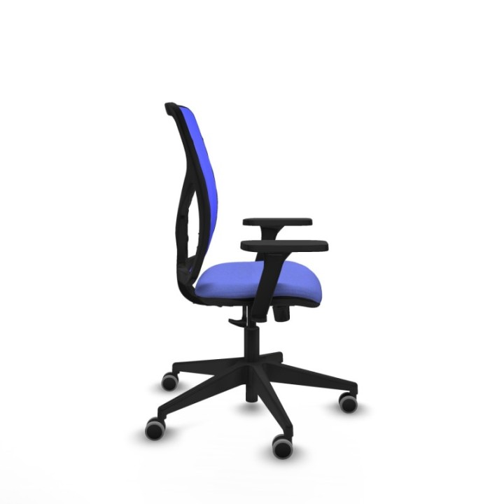 Motilla sincro malla azul bali azul claro brazos 3D base piramidal  ruedas 65mm engomadas