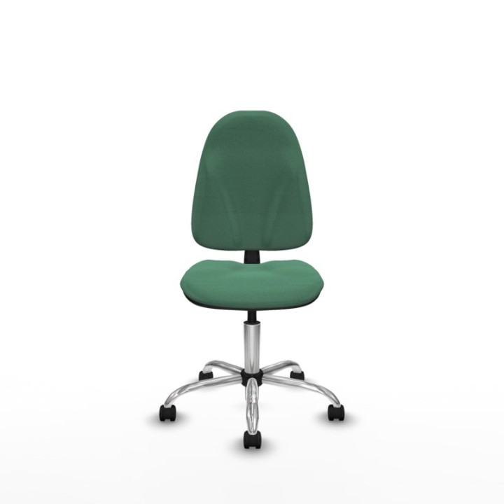 Algarra CP bali verde esmeralda  base cromada ruedas nailon 50mm