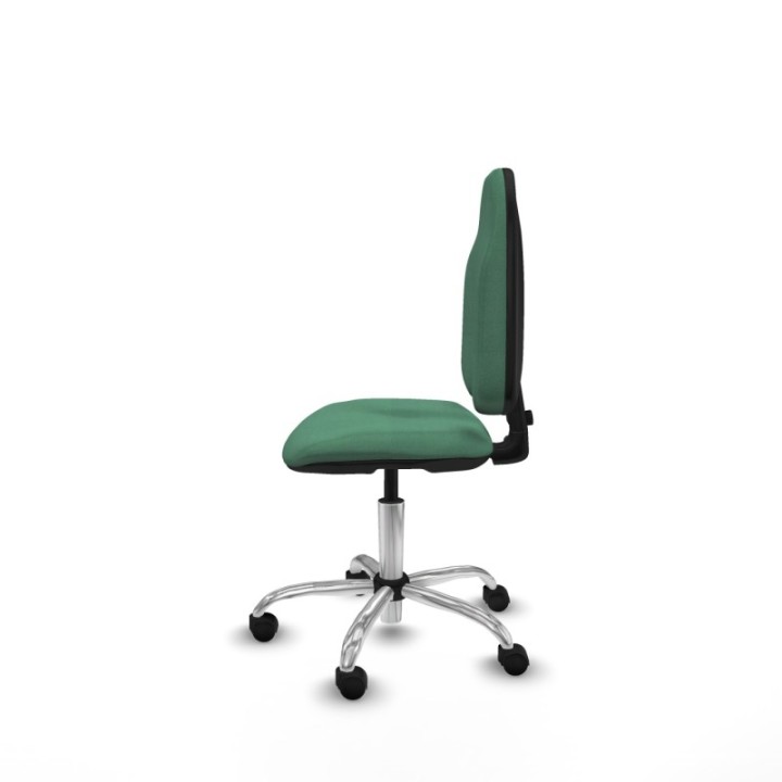 Algarra CP bali verde esmeralda  base cromada ruedas nailon 50mm