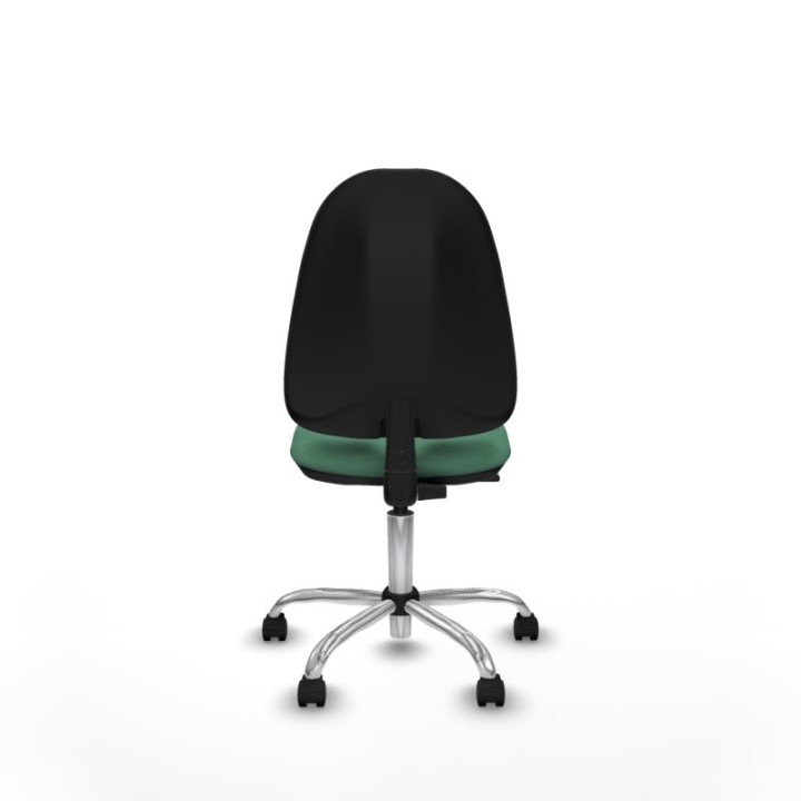 Algarra CP bali verde esmeralda  base cromada ruedas nailon 50mm