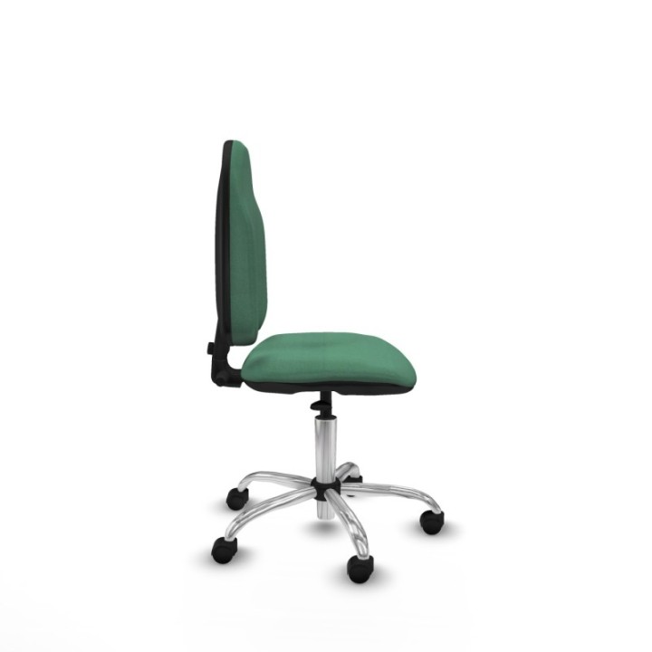 Algarra CP bali verde esmeralda  base cromada ruedas nailon 50mm