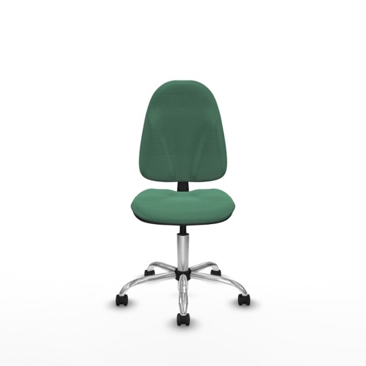 Algarra CP bali verde esmeralda  base cromada ruedas engomadas 50mm