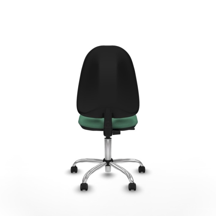 Algarra CP bali verde esmeralda  base cromada ruedas engomadas 50mm