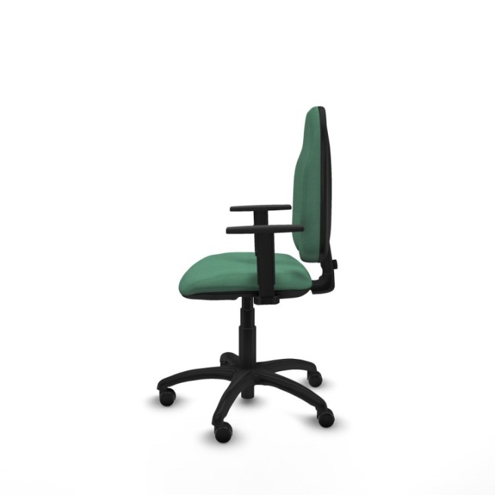 Algarra CP bali verde esmeralda brazos 1D base poliamida ruedas autofrenantes 50mm