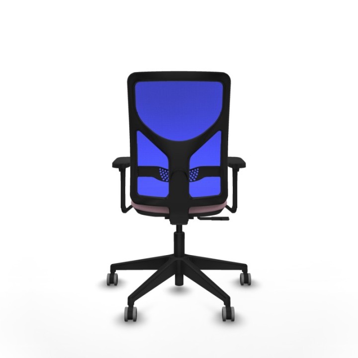 Motilla sincro malla azul bali rosa brazos 3D base piramidal  ruedas 65mm engomadas