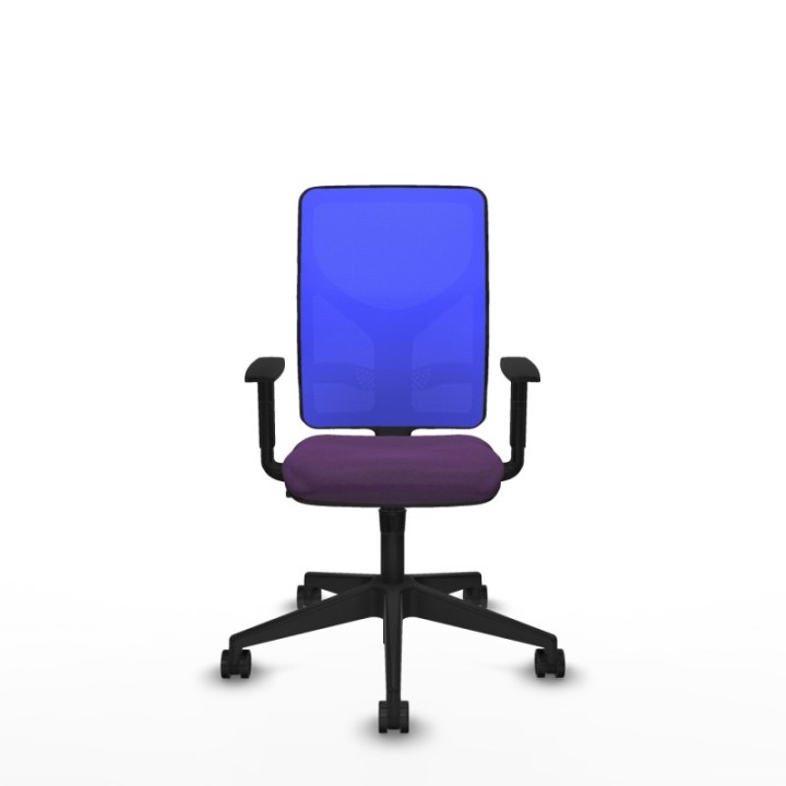 Motilla sincro malla azul bali morado brazos 1D base piramidal  ruedas 65mm nailon