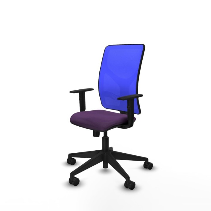 Motilla sincro malla azul bali morado brazos 1D base piramidal  ruedas 65mm nailon