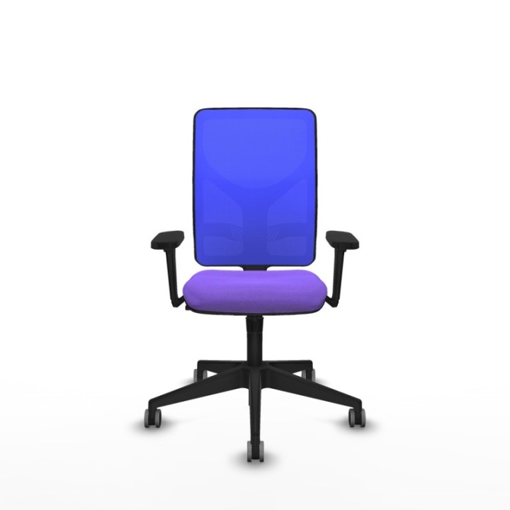 Motilla sincro malla azul bali lila brazos 3D base piramidal  ruedas 65mm engomadas