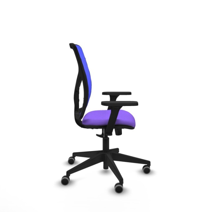 Motilla sincro malla azul bali lila brazos 3D base piramidal  ruedas 65mm engomadas