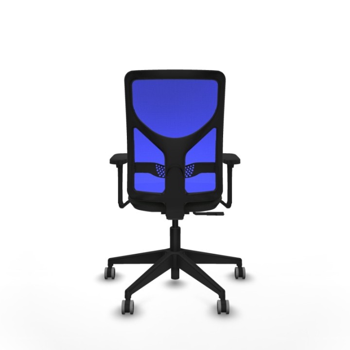 Motilla sincro malla azul bali negro brazos 3D base piramidal  ruedas 65mm engomadas