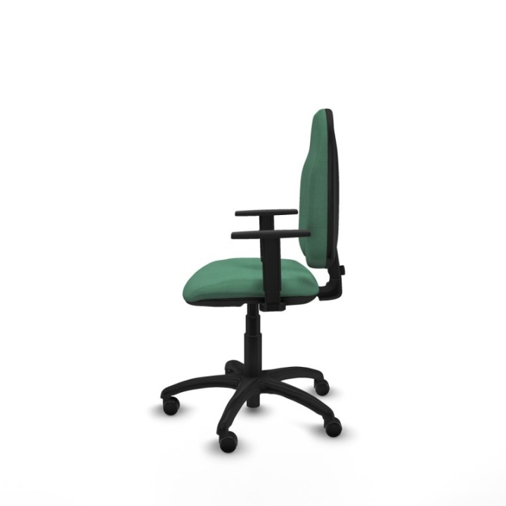 Algarra CP bali verde esmeralda brazos 1D base poliamida ruedas engomadas 50mm