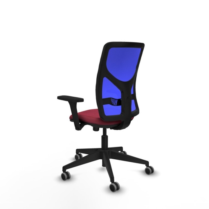 Motilla sincro malla azul bali granate brazos 3D base piramidal  ruedas 65mm engomadas