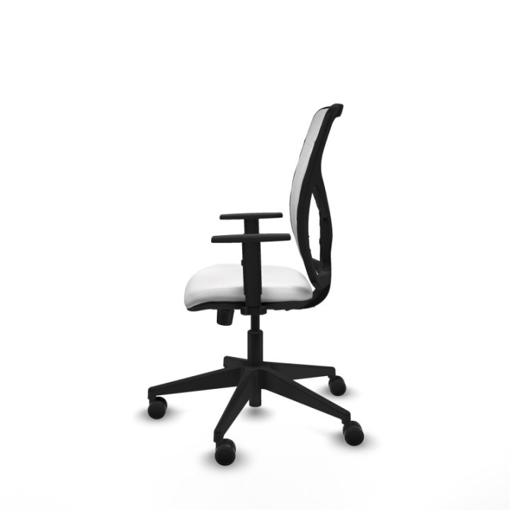 Motilla sincro malla blanca bali blanco brazos 1D base piramidal  ruedas 65mm nailon