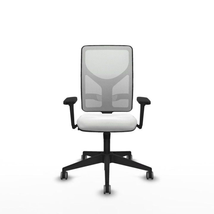 Motilla sincro malla blanca bali blanco brazos 3D base piramidal  ruedas 65mm engomadas