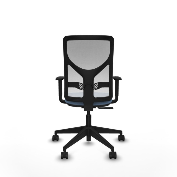 Motilla sincro malla blanca bali azul cielo brazos 1D base piramidal  ruedas 65mm nailon