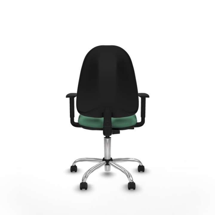 Algarra CP bali verde esmeralda brazos 1D base cromada ruedas autofrenantes 50mm