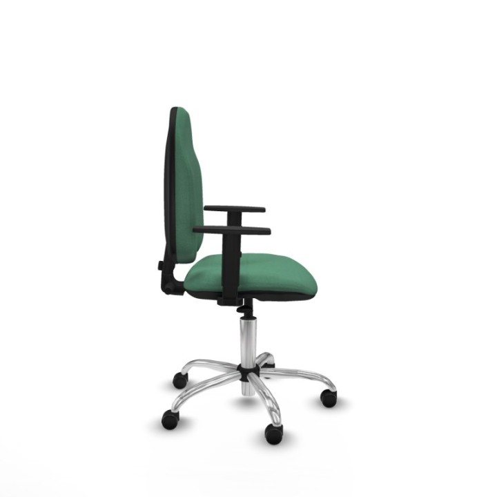 Algarra CP bali verde esmeralda brazos 1D base cromada ruedas autofrenantes 50mm