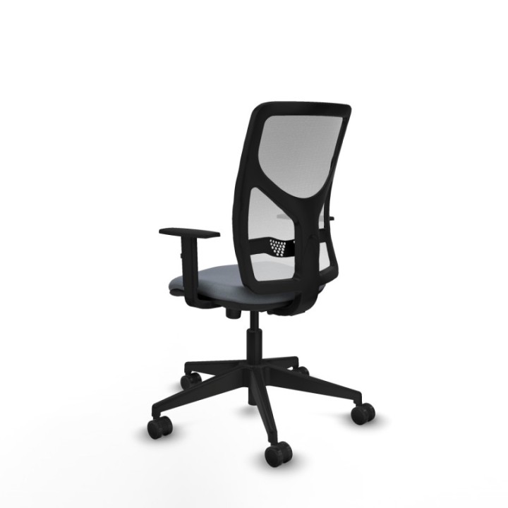 Motilla sincro malla blanca bali gris brazos 1D base piramidal  ruedas 65mm nailon