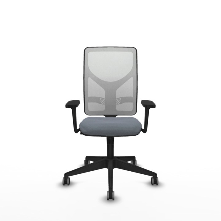 Motilla sincro malla blanca bali gris brazos 3D base piramidal  ruedas 65mm engomadas