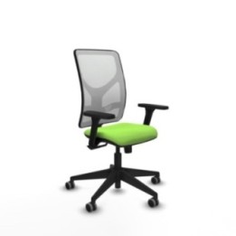 Motilla sincro malla blanca bali pistacho brazos 3D base piramidal  ruedas 65mm engomadas