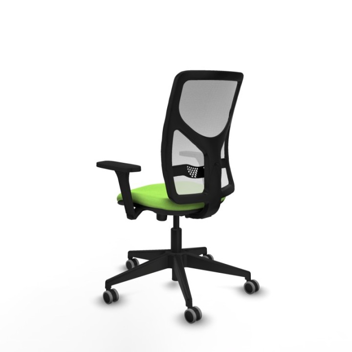 Motilla sincro malla blanca bali pistacho brazos 3D base piramidal  ruedas 65mm engomadas